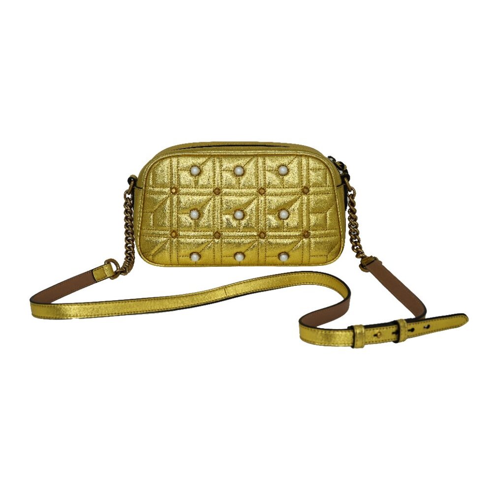 Gucci GG Marmont Pearly Matelassé Leather Crossbody Bag - Picture 3 of 10